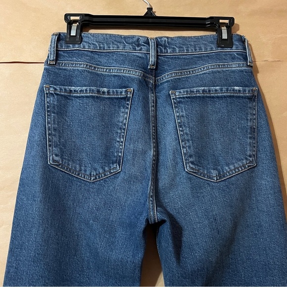Agolde | Nico High Rise Slim Fit Jeans Limit Wash Denim Button Fly Size 25 - Picture 9 of 11